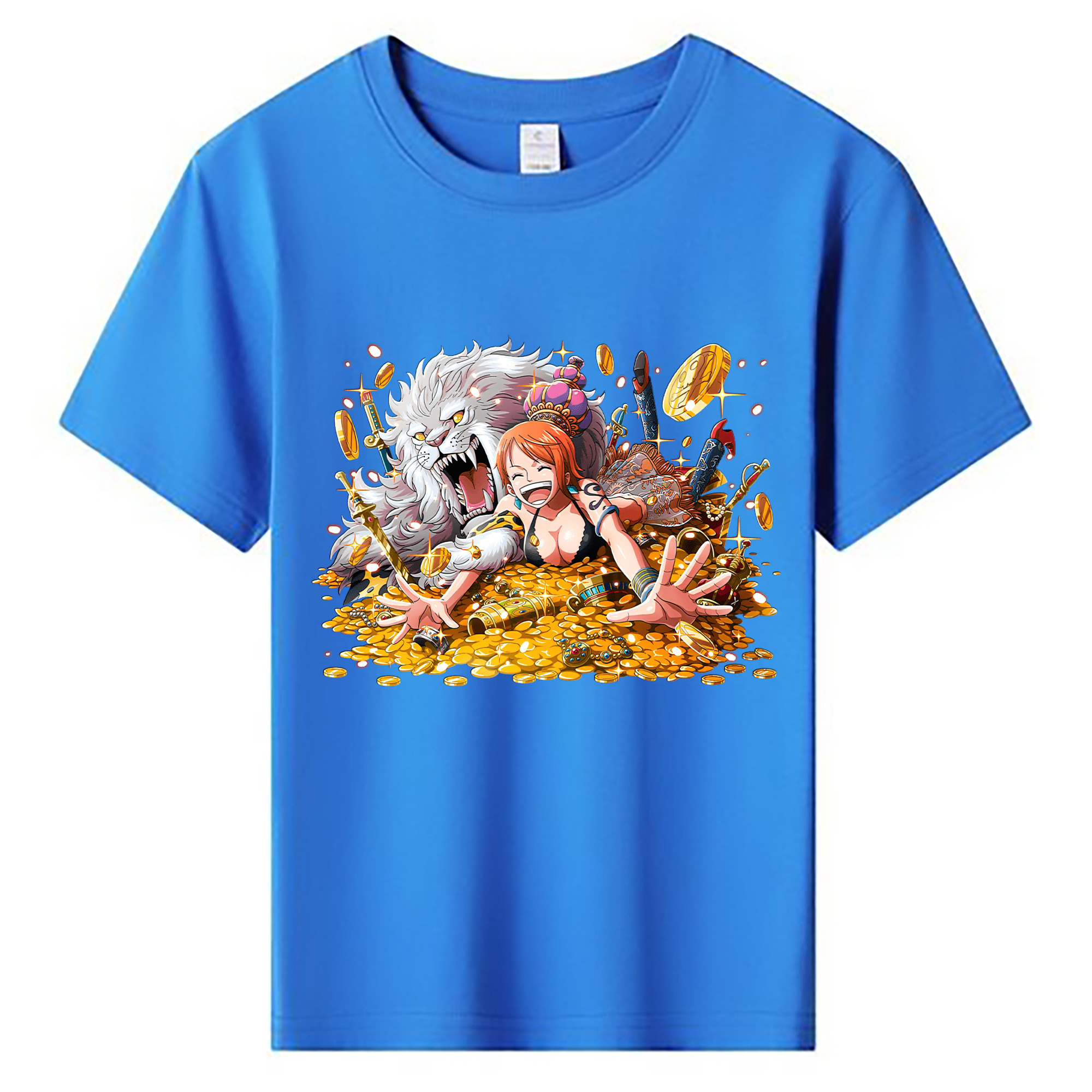 （画像用） ワンピース ナミ ONE PIECE Nami 綿100％キッズTシャツ（フロントプリント）